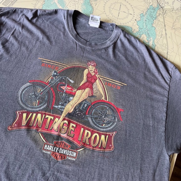 Harley-Davidson Other - Vintage Harley Davidson Lake Placid NY Tee Shirt